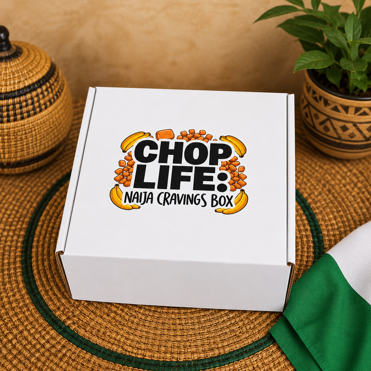 Chop Life! Naija Cravings Box - Nigerian Snacks & Treats Gift Box