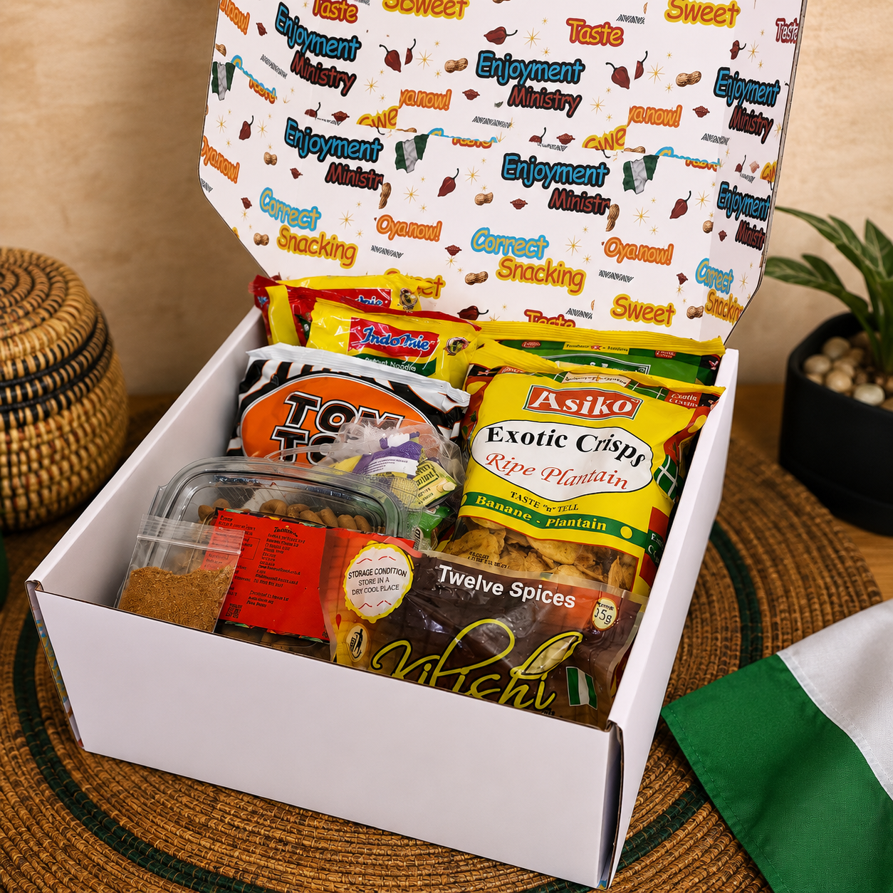 Chop Life! Naija Cravings Box - Nigerian Snacks & Treats Gift Box